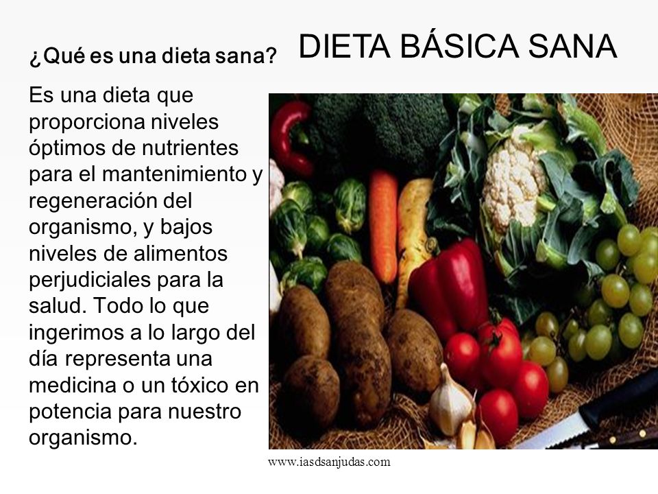Que es una dieta sana Que es una dieta sana